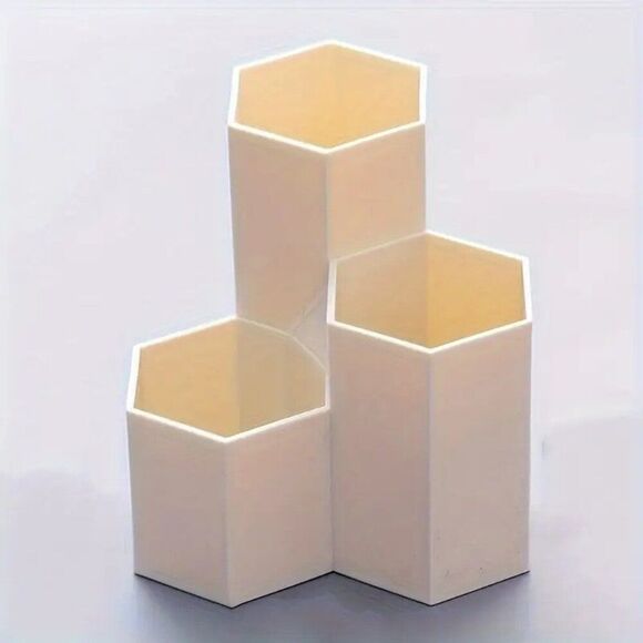 Other - White Creative Multi-functional Plastic Pen Holder - Lightweight Organizer